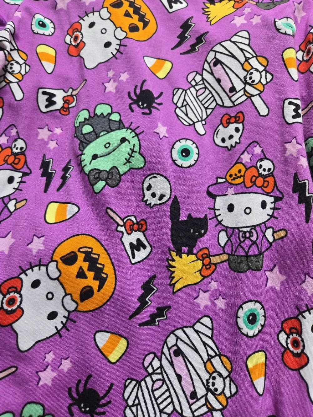 Hello Kitty Purple Halloween Kids Pajama Set